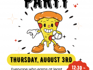 Passport Pizza Party: Thursday, August 3, 12:30-1:30pm
